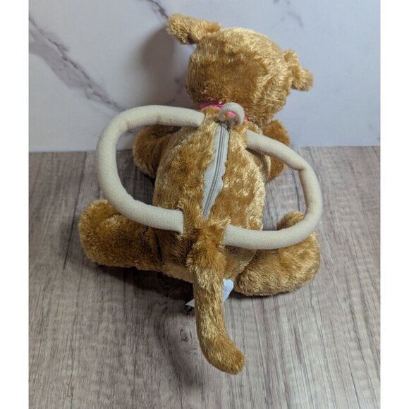 Toby NYC dog handbag purse toy pink ribbon bow zipper pocket 10" - Picture 13 of 13